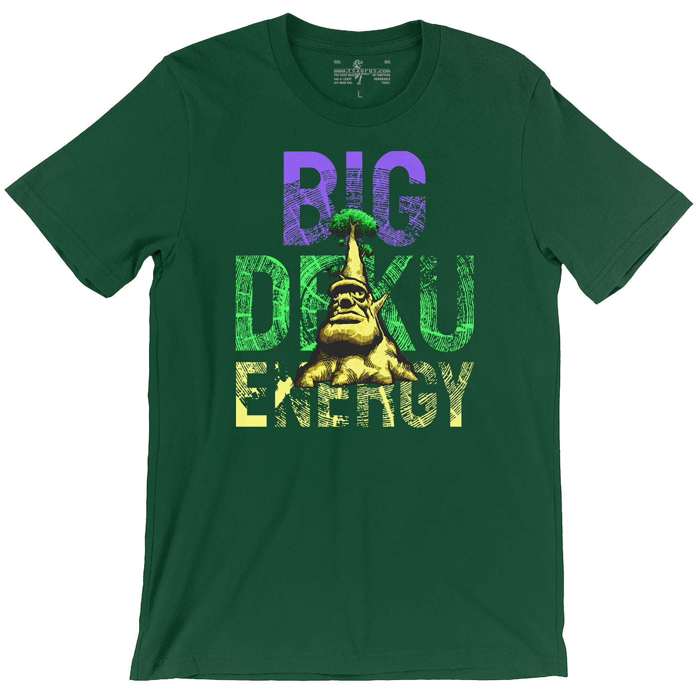 Big Deku Energy Zelda Inspired Meme Kelly Green Unisex T-shirt