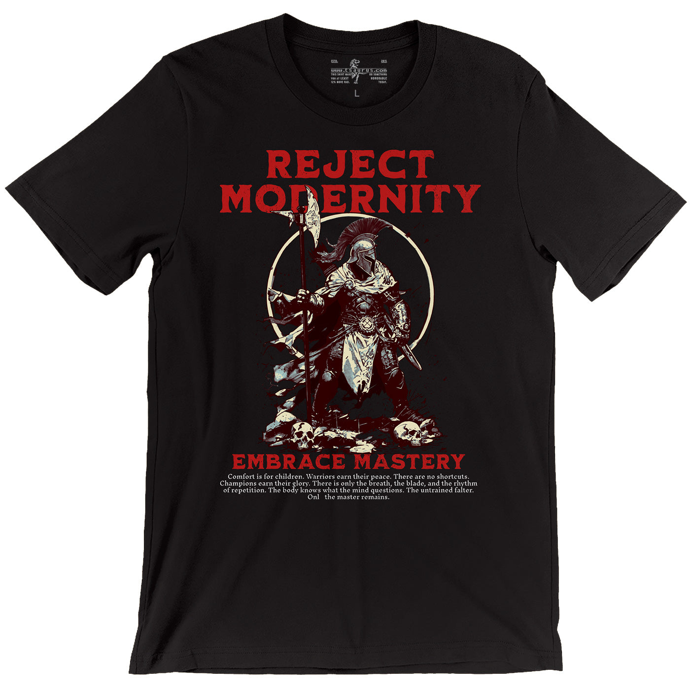 D&D Fighter Reject Modernity Black Unisex T-shirt