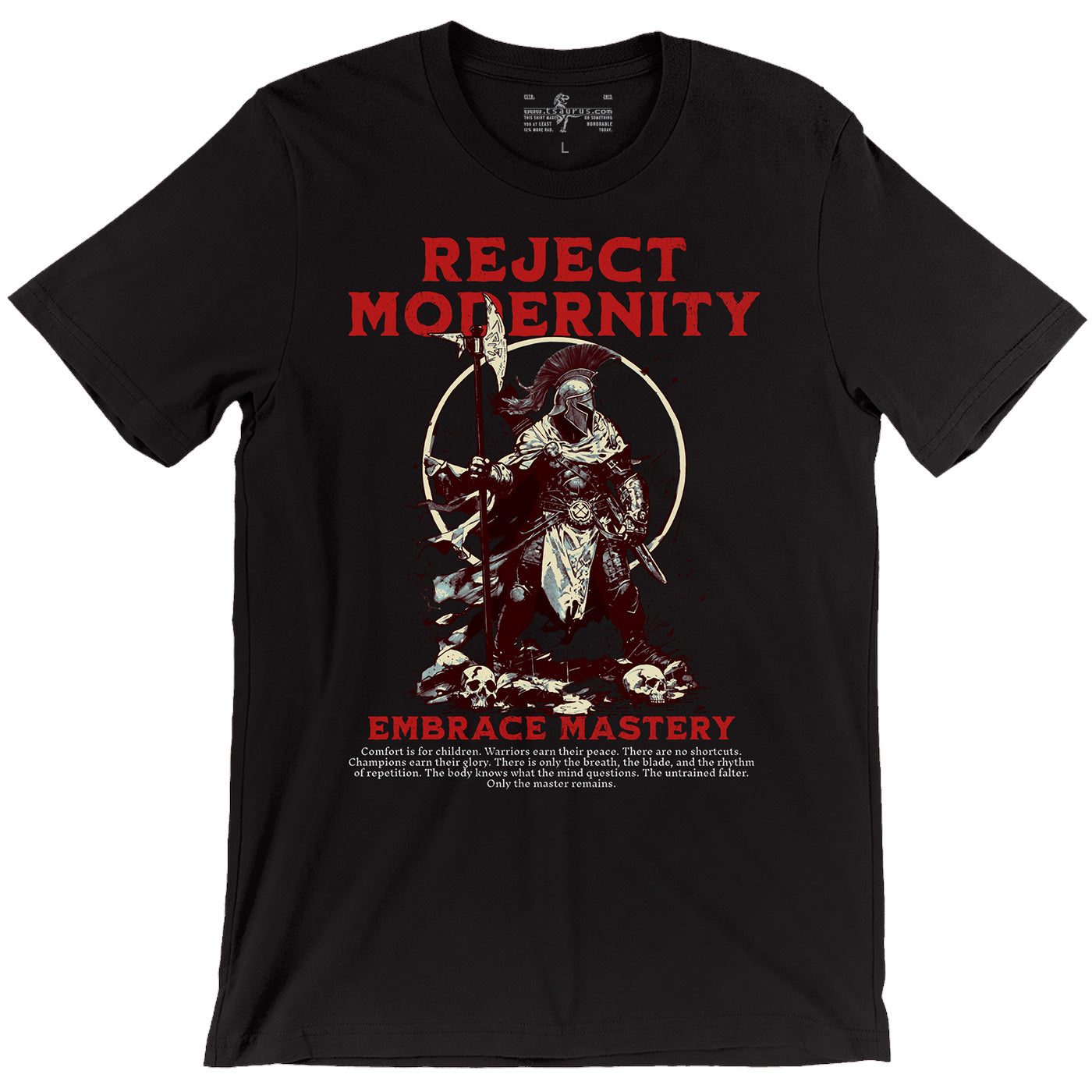 D&D Fighter Reject Modernity Black Unisex T-shirt