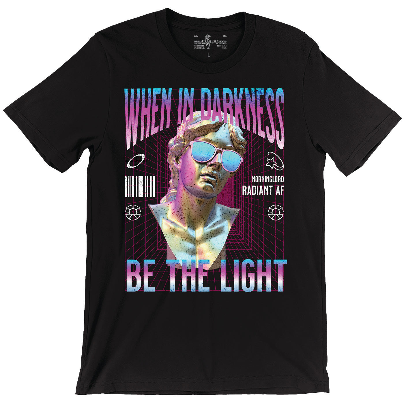 Lathander Radiant AF God of Neon Light Black Unisex T-shirt