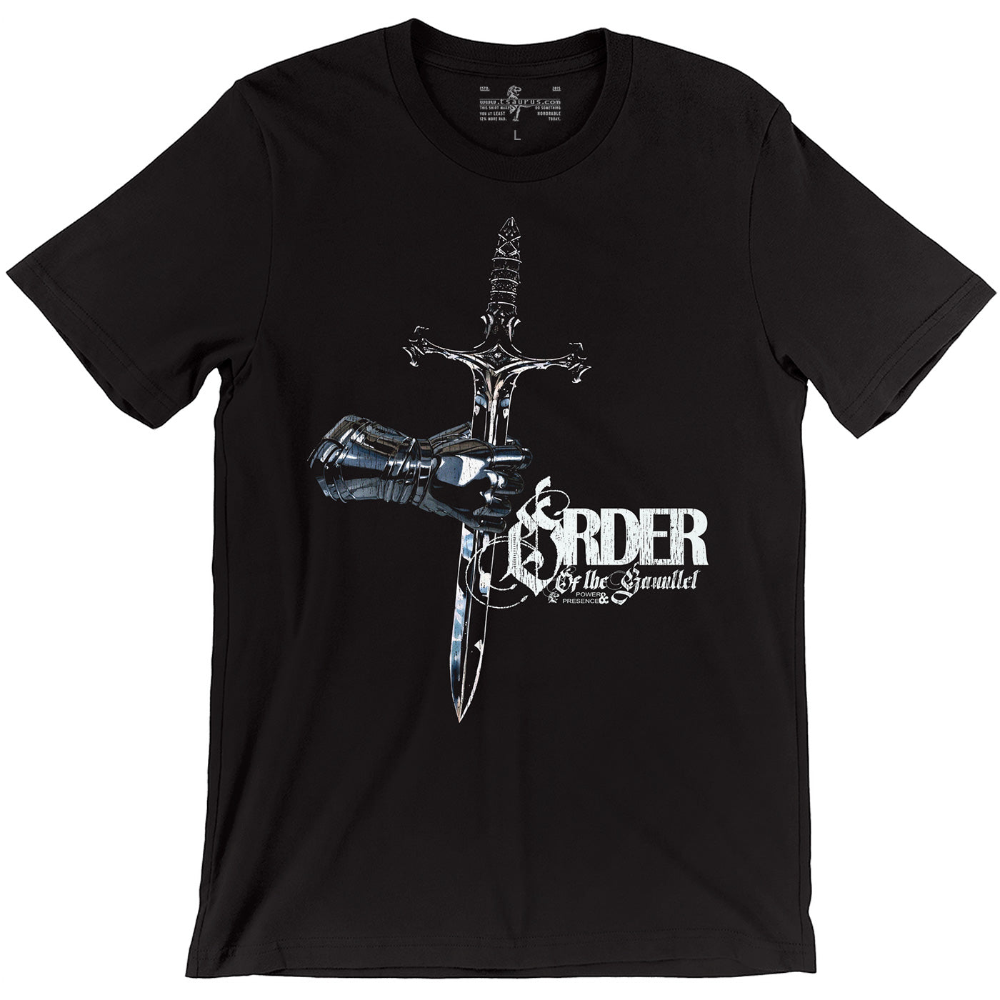 Order of the Gauntlet Chrome Streetwear D&D black T-shirt