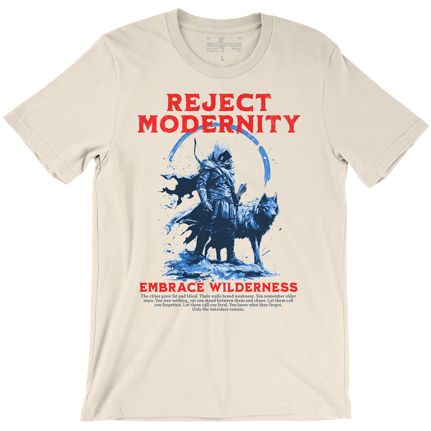 Ranger Reject Modernity Natural Unisex T-shirt D&D class