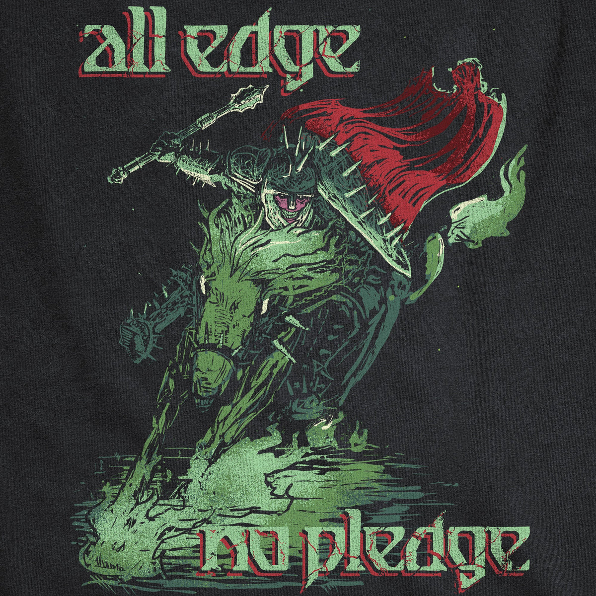 All Edge No Pledge Anti Paladin Evil Nightmare dnd T-shirt