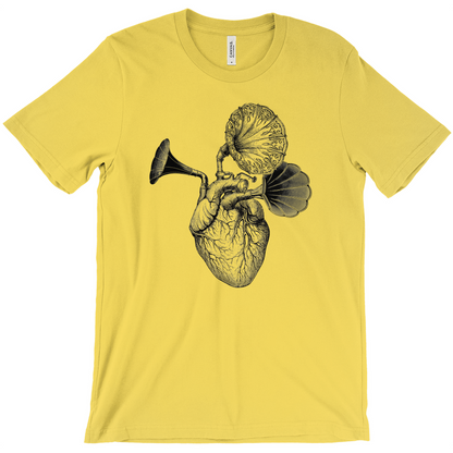 Music Comes from the Heart - Steampunk Anatomy Tee