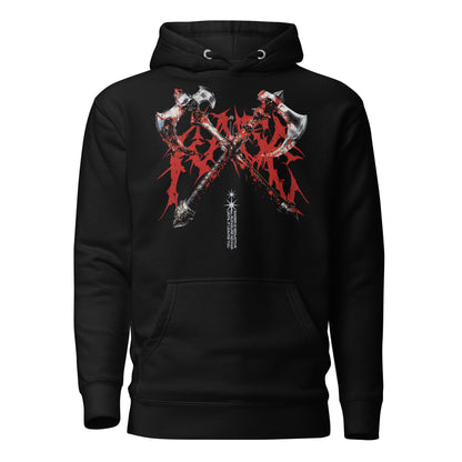 Barbarian Rage Axes Heavyweight Hoodie