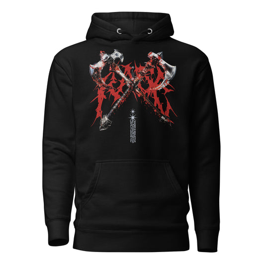 Barbarian Rage Axes Heavyweight Hoodie