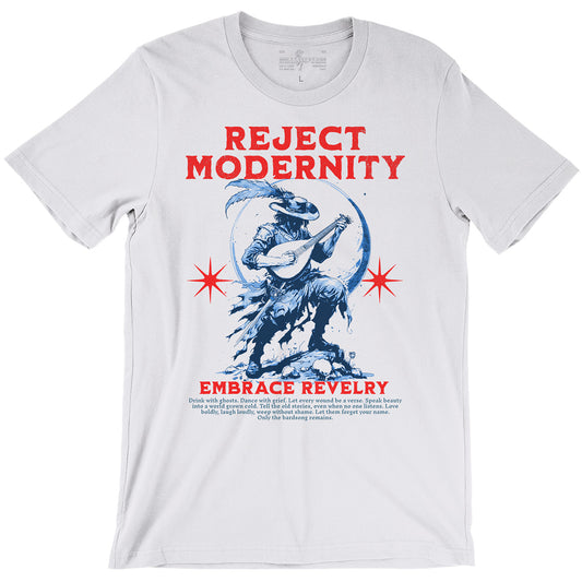 Bard D&D Class Reject Modernity Unisex White T-shirt
