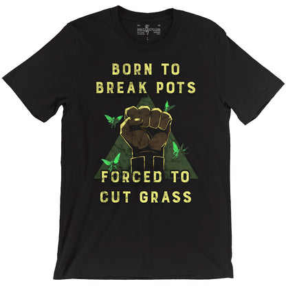 Born to Break Pots, Forced to Cut Grass Zelda inspired Meme Black Unisex T-Shirt