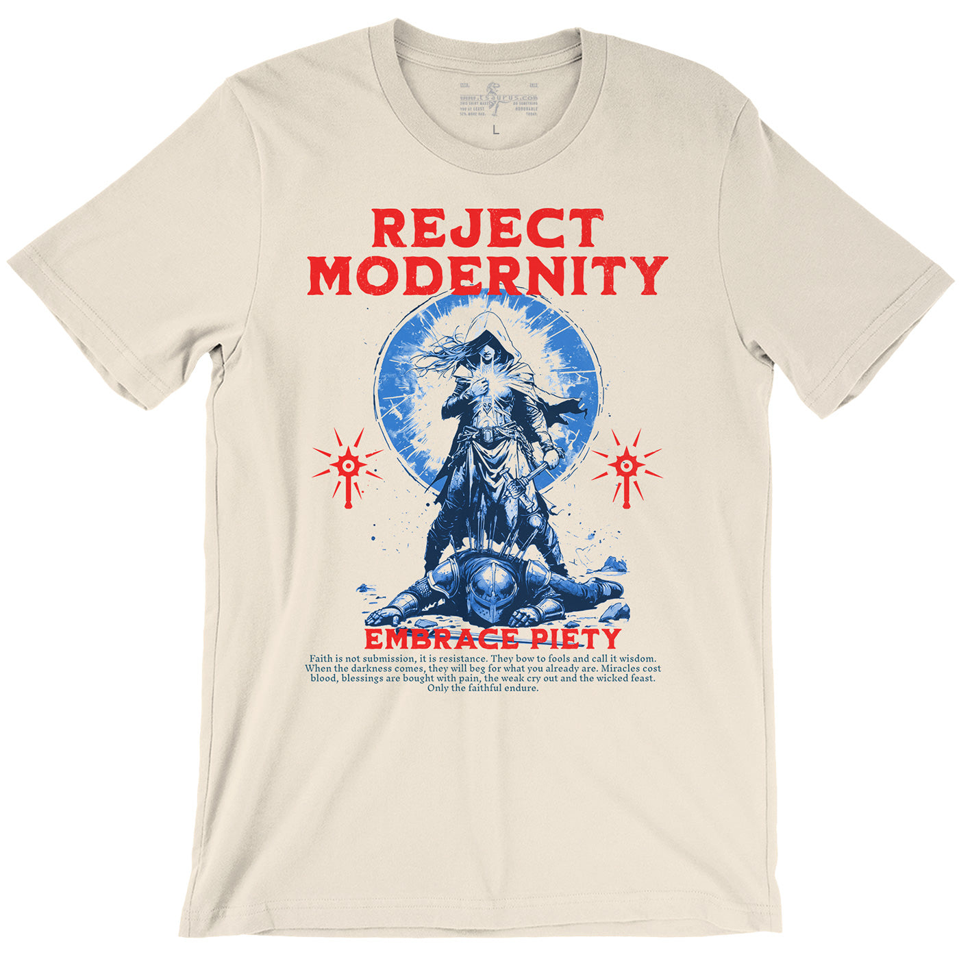 Cleric Class Reject Modernity Natural Unisex T-shirt D&D 