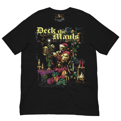 Deck the Mauls Santa Barbarian D&D Christmas T-shirt