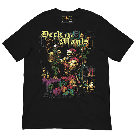 Deck the Mauls Santa Barbarian D&D Christmas T-shirt