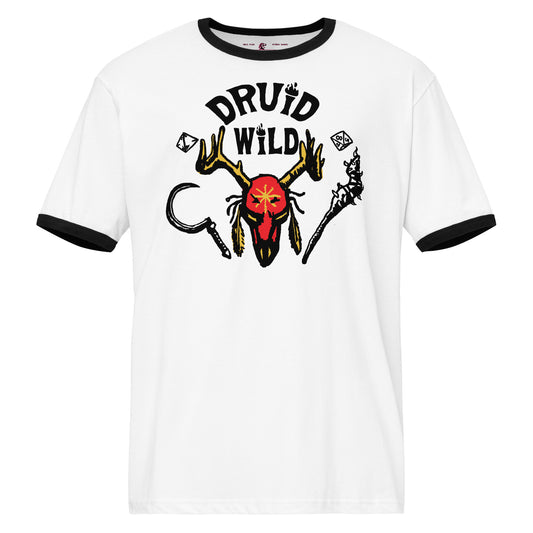 Druid Wild D&D Vintage Ringer Tee inspired by Stranger Things Hellfire Club
