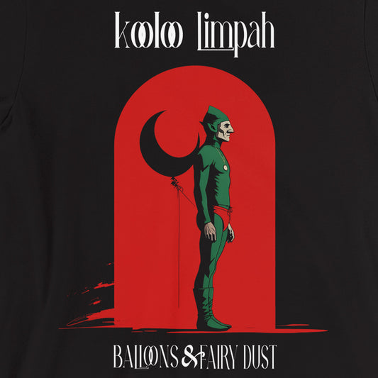Indie Band Kooloo Limpah's album Balloons & Fairy Dust T-shirt Art