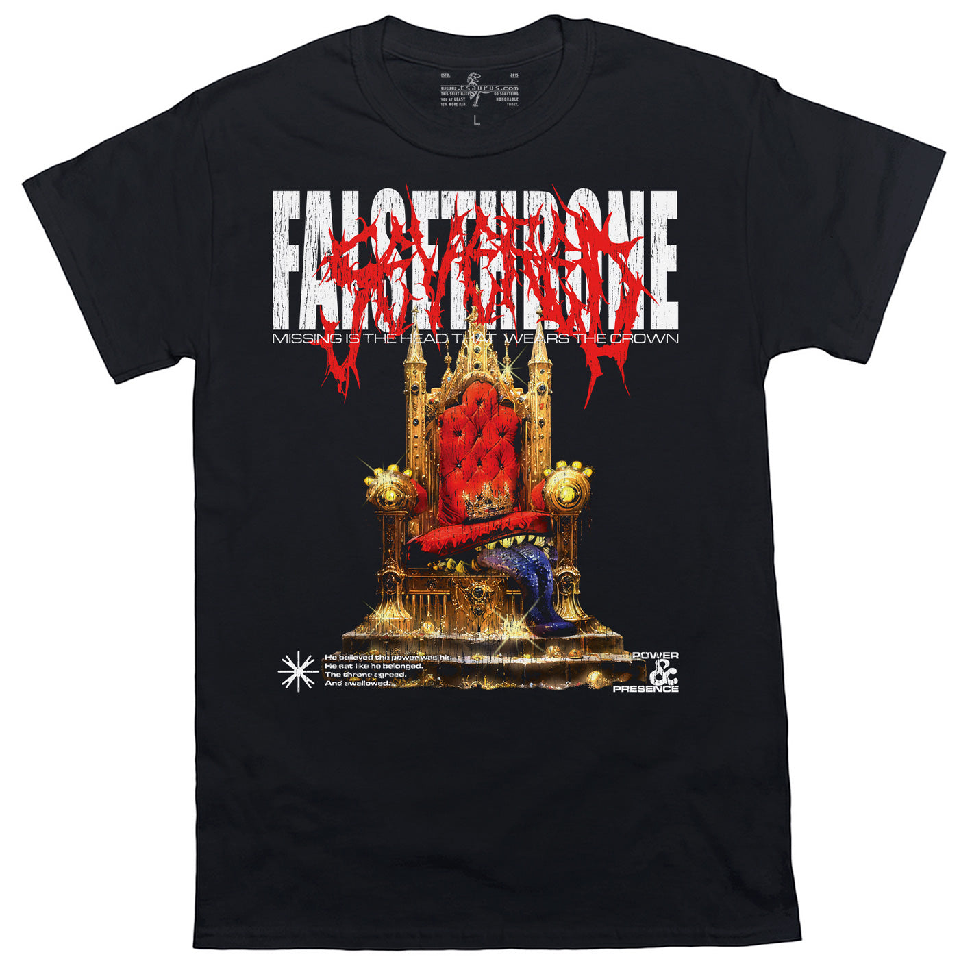 Mimic Throne Streetwear D&D Black heavy T-shirt