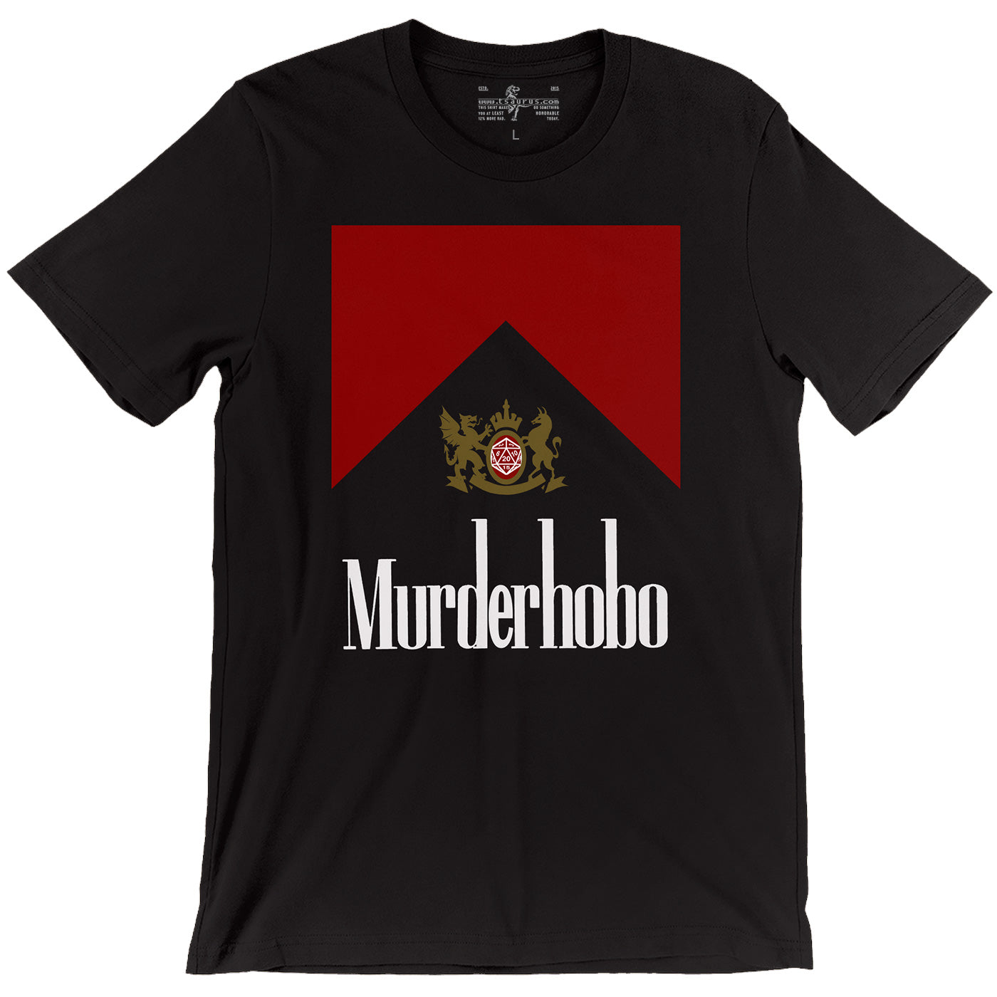 Murderhobo D&D parody unisex black t-shirt
