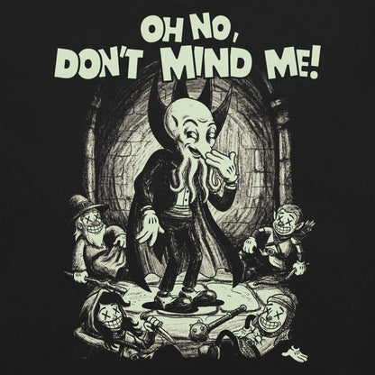 Oh No, Don't Mind Me Mindflayer Pun funny D&D art design