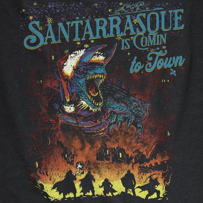 Santa Tarrasque is comin to town D&D Christmas tee design