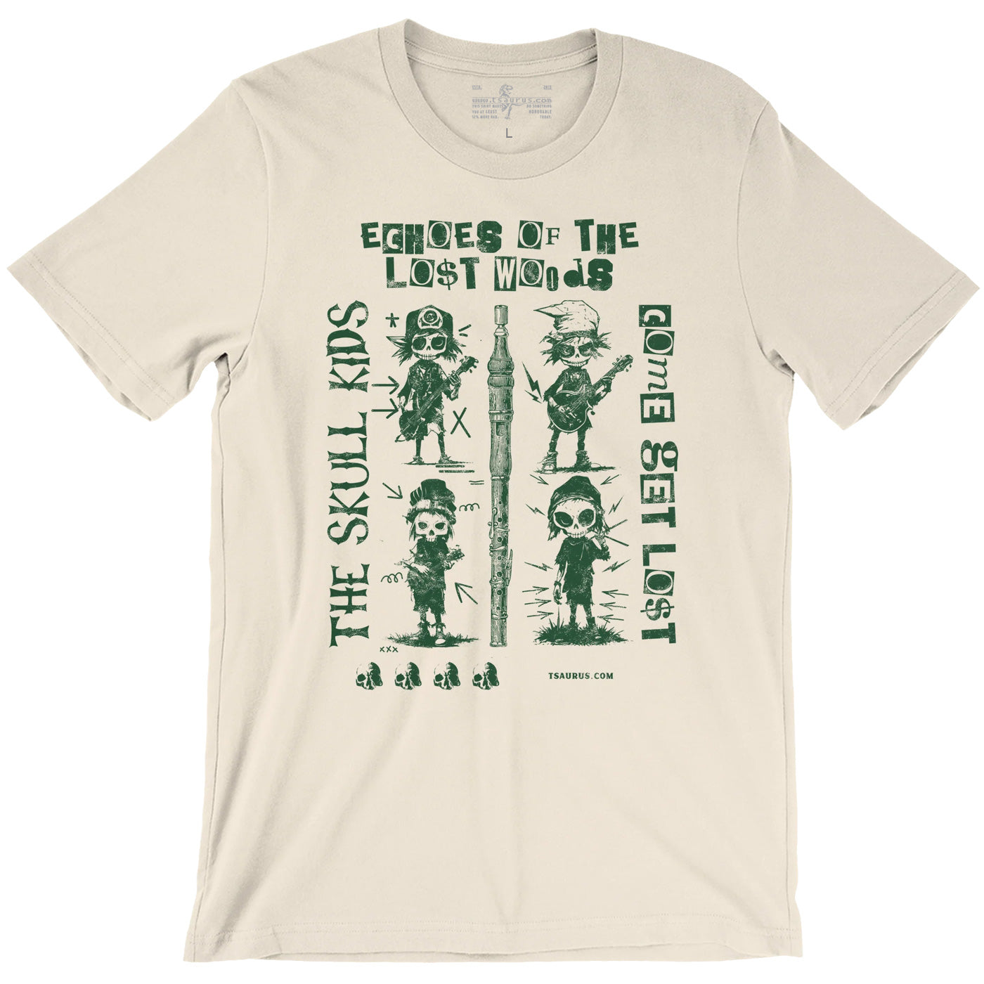 Skull Kids Echoes of the Lost Woods Concert Natural Unisex T-Shirt