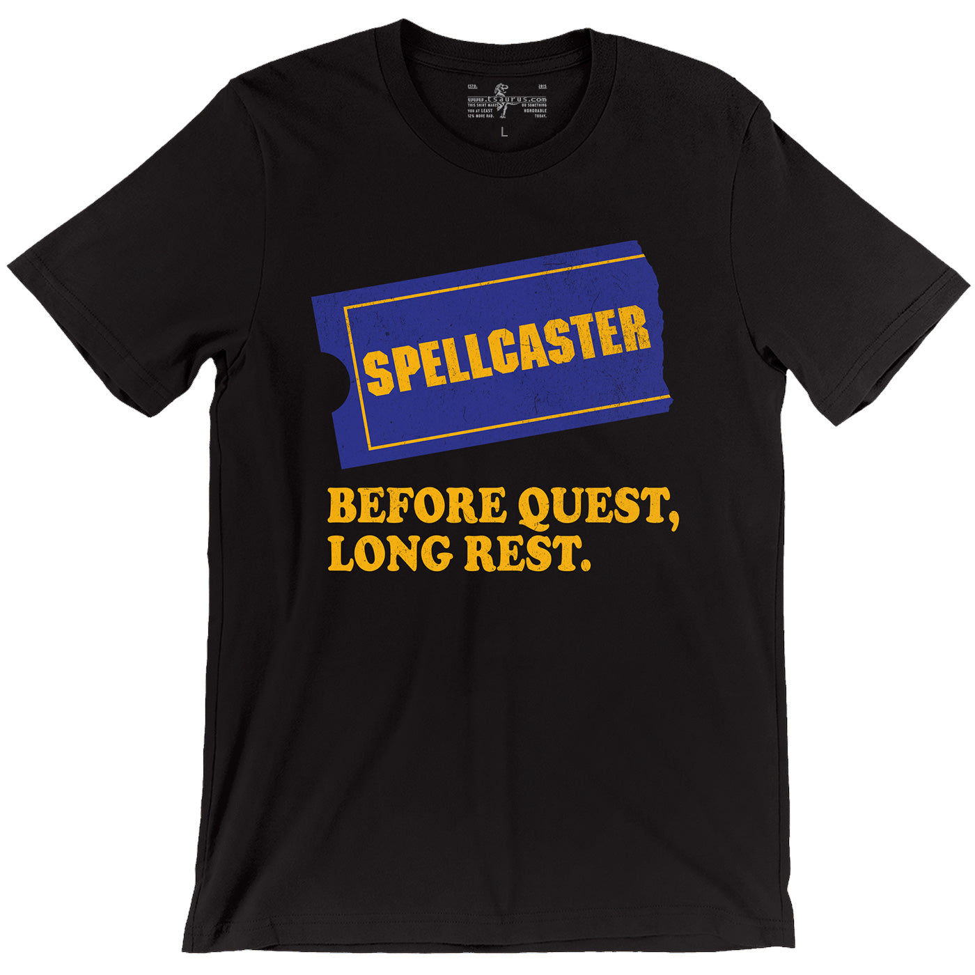 Spellcaster D&D Blockbuster T-shirt Parody Black Unisex T-shirt