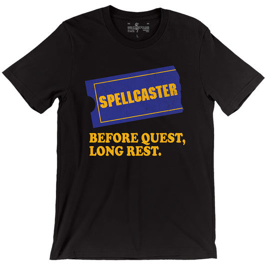 Spellcaster D&D Blockbuster T-shirt Parody Black Unisex T-shirt