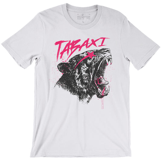 Tabaxi Neon Blood Savage Catfolk D&D White Unisex T-shirt