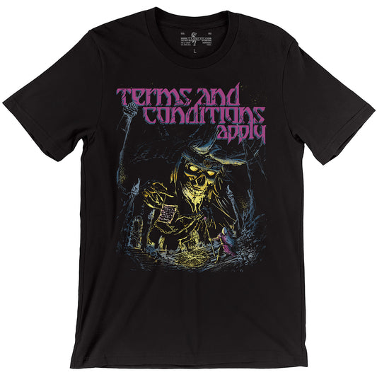 Terms and Conditions Apply - Undying Warlock D&D T-shirt