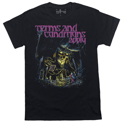 Undying Warlock Dark Fantasy Heavyweight D&D Black T-shirt 