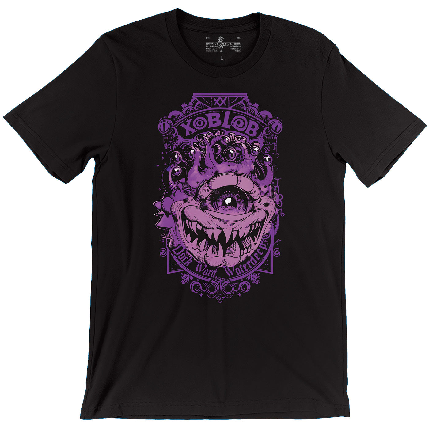 Xoblob Shop Waterdeep D&D Black T-shirt