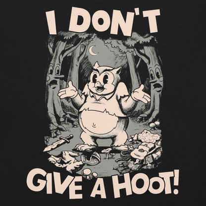 owlbear D&D t-shirt I don't give a hoot funny monster rpg art