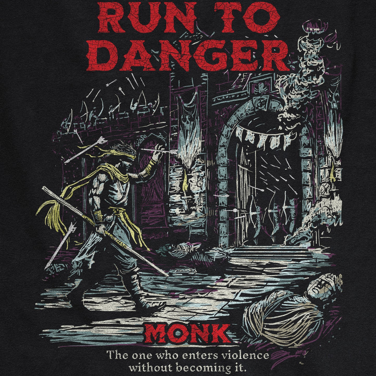 Run to Danger - Monk Tee