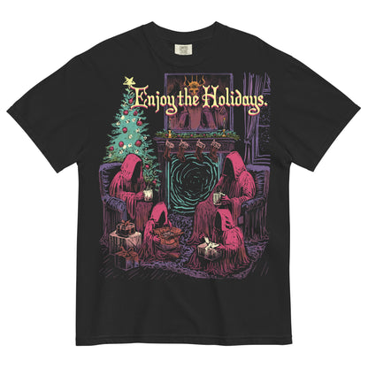 warlock family enjoy the holidays heavyweight tee